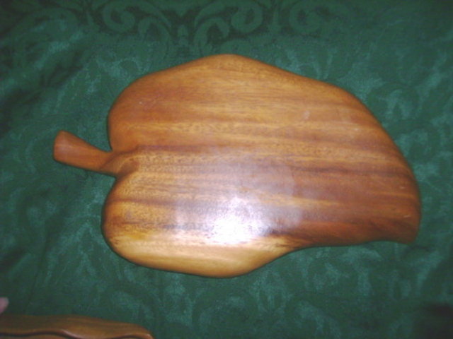Large Monkey Pod Dish Signed *Blair