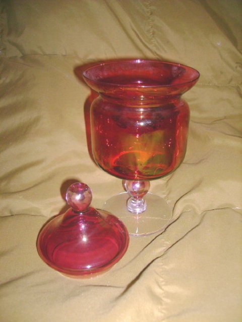 Vintage 40th Anniversary Glass Dish