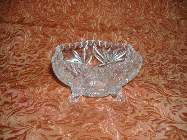 Vintage Footed Crystal Dish