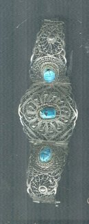 Vintage Filagree & Scarab Bracelet