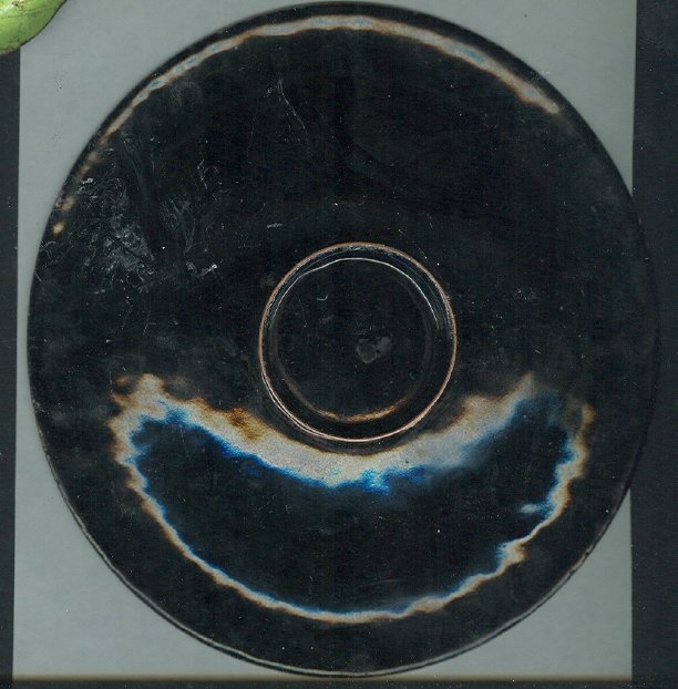 Modern Enamel Over Copper Dish