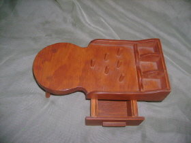 Vintage Wooden Sewing Bench W/Caddy