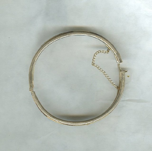 Vintage Leopard Hinged Bangle Bracelet