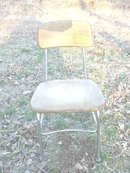 Vintage Children's Heywood Wakefield Wood School Chair & Desk Set