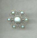 Vintage Faux Turquoise Brooch