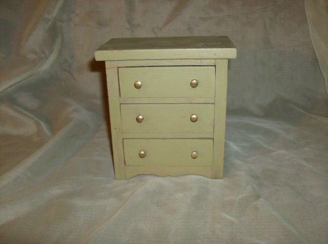 Wooden Doll Chest of Drawers
