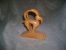 Hand Carved Wooden Ram