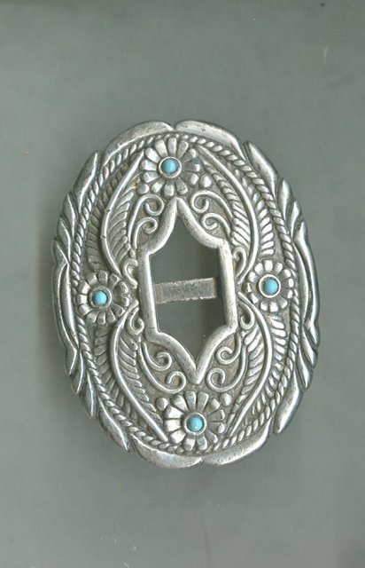 Vintage Silver Bolo Tie Holder