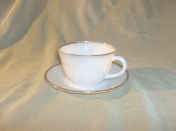 Vintage Fire King Swirl Cup & Saucer