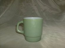 Vintage Fire King Green Mug