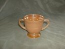 Vintage Fire King Peach Lustre Sugar Bowl