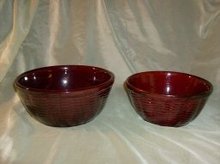 Vintage Stoneware Mixing / Nesting Bowls