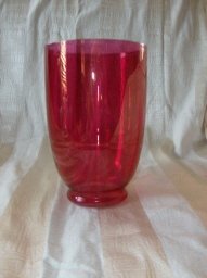 Vintage Red Glass Vase