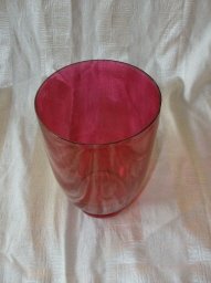Vintage Red Glass Vase