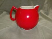 Vintage Retro Red Mid Century Modern Pitcher