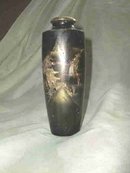 Vintage Mixed Metal Oriental Vase **Signed
