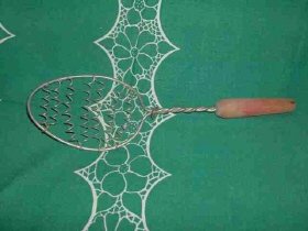 Vintage Wooden Handle Wisk