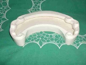 Vintage Crescent Ceramic Dish