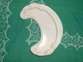 Vintage Crescent Ceramic Dish