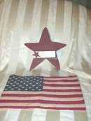 Americana Star Shelf & Flag Wall Art