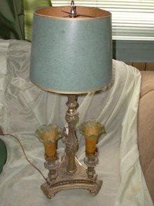 Vintage Gilded Table Lamp