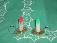 Vintage Candle Salt & Pepper Shakers