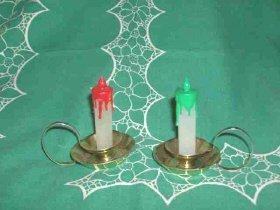 Vintage Candle Salt & Pepper Shakers