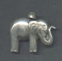 Vintage Silver Elephant Pendant