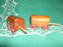 Vintage Will Rogers Covered Wagon Salt & Pepper Shakers