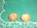 Vintage English Walnut Salt & Pepper Shakers (JAPAN)