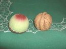Vintage English Walnut & Acorn Salt & Pepper Shakers (JAPAN)