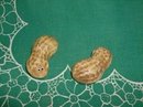 Vintage Ceramic Peanut Salt & Pepper Shakers