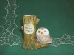 Vintage Owl Rain Gage