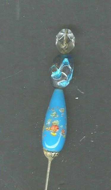 Vintage Glass Bead Hat Pin