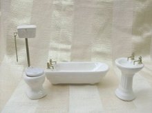 3 Piece Porcelain Bathroom Set
