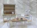 Doll House Furniture Dining Room Set w/Bakers Rack & Accessories