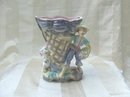 Vintage Irredescent Figural Vase