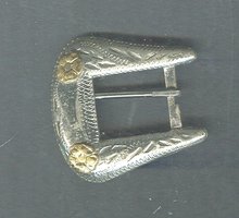 Solid Nickel Silver Western Belt Buckle