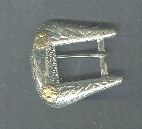 Solid Nickel Silver Western Belt Buckle