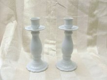 Pair of Vintage Porcelain Candleholders