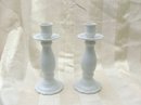 Pair of Vintage Porcelain Candleholders