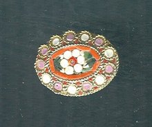 Vintage Micro Mosaic Pin