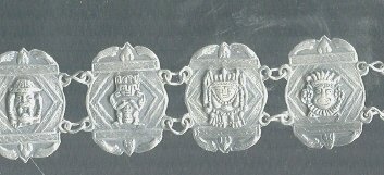 Vintage Silver Peruvian Bracelet