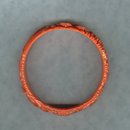 Vintage Coral Celluloid Bangle Bracelet