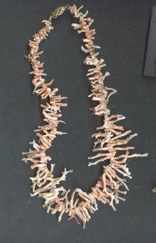Vintage Coral Branch Necklace