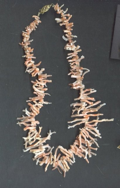 Vintage Coral Branch Necklace