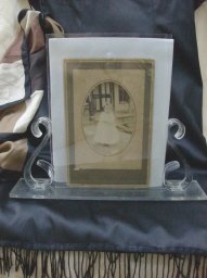 Vintage Art Deco Lucite Picture Frame