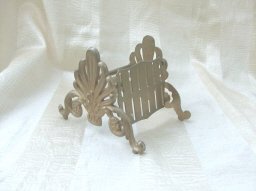 Vintage Fancy Metal Cutlery Holder