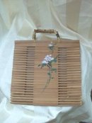 Vintage Collapsible Woven Handbag