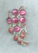 Vintage Pot Metal & Pink Brooch &/or Pin